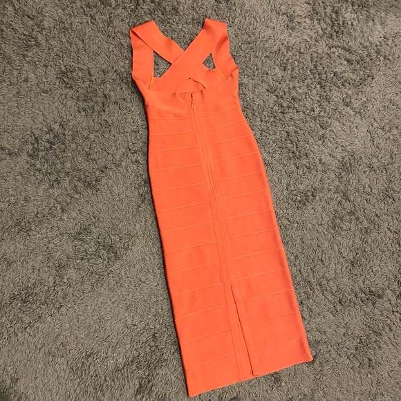 Crop Top (haut Court) Hervé Léger Paris - Taille 2, Noir Et Rouge, Viscose, Occasion TBE